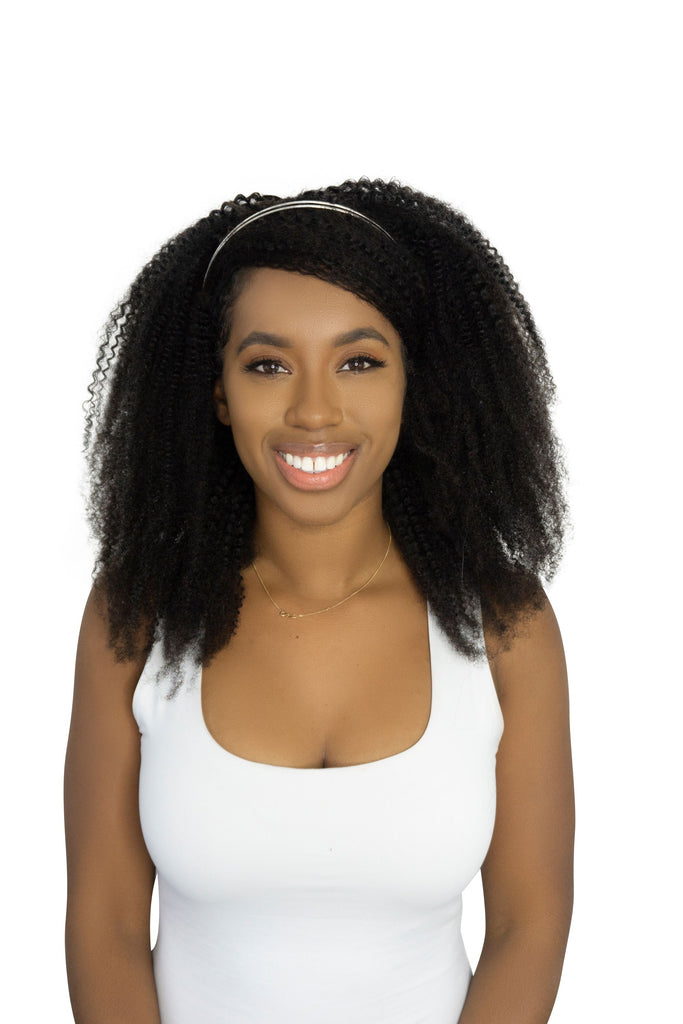 Kinky Coarse Afro Headband Wig