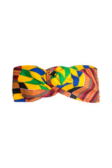 Kente/Ankara Turban Doughnut head wrap, fan and head band