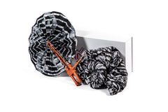 Kente/Ankara Turban Doughnut head wrap, fan and head band
