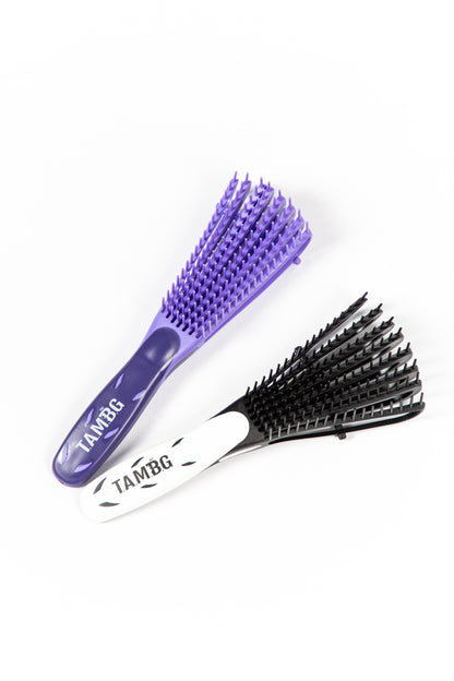 Detangler brush for thick Afro kinky curly hair