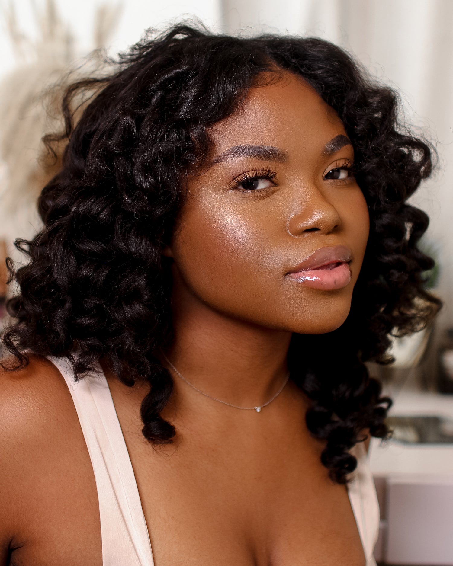 Kinky Curls Curly U/V-Part Wig