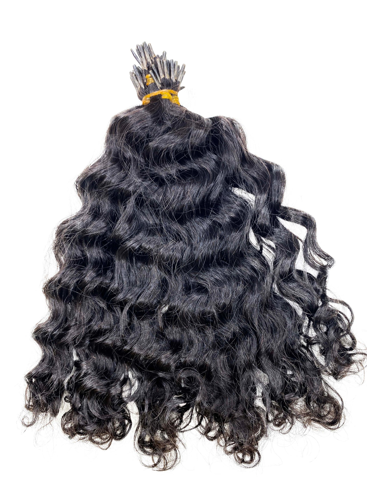 Curly Microlinks (I-tip) Hair Extensions- Natural Kinky, Curly, Coily, Coarse, Yaki &amp; Afro