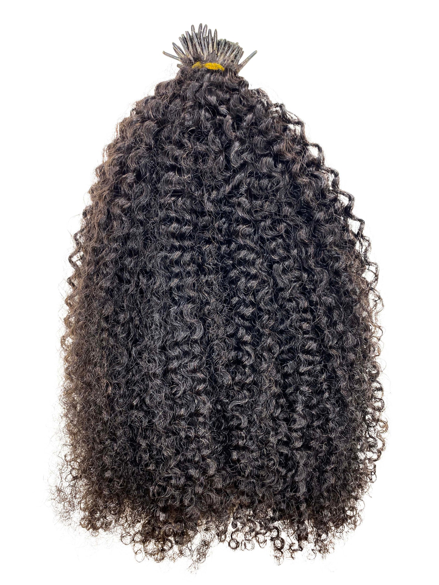 14 inch curly microlinks I-tips human hair extensions