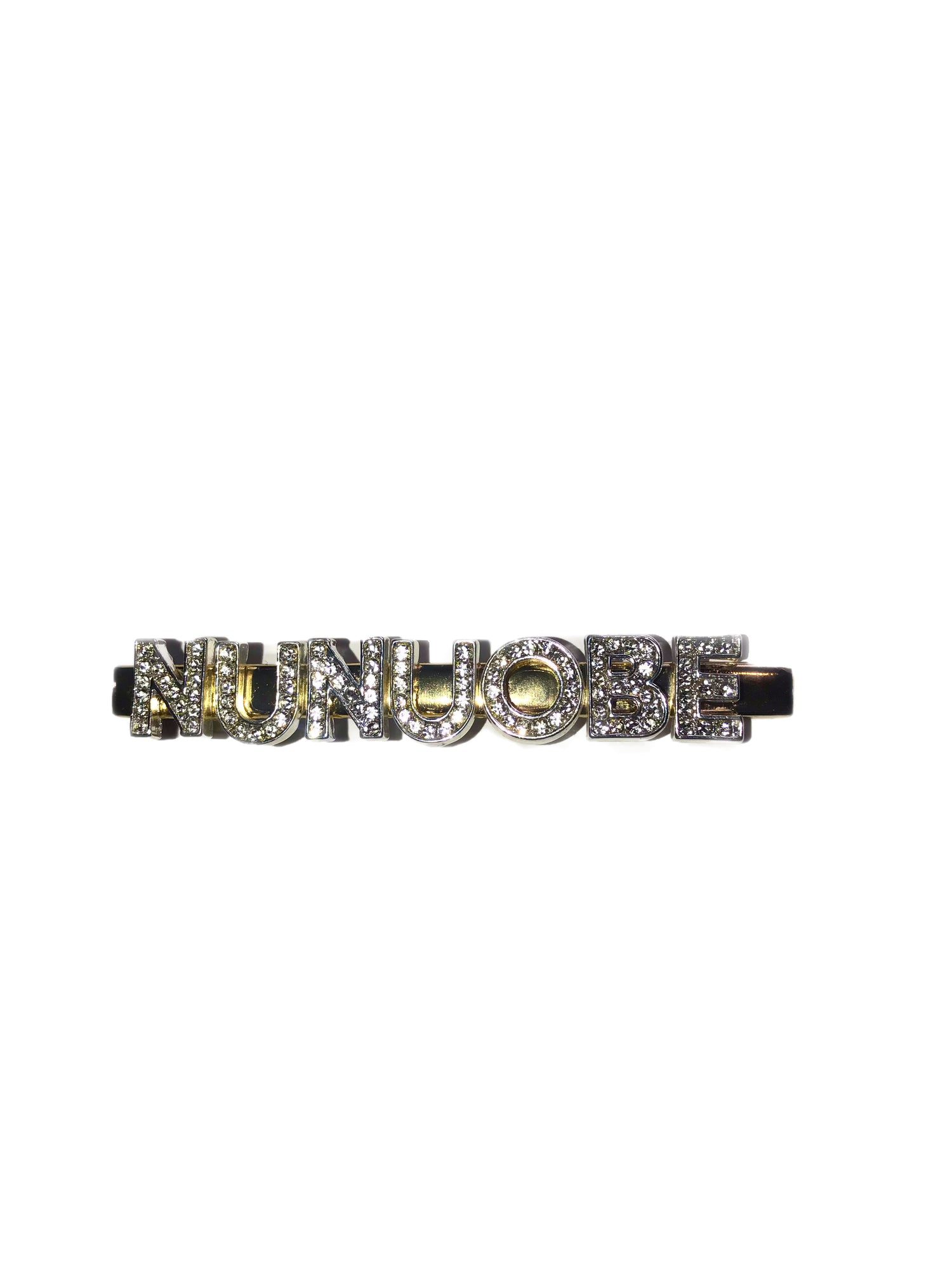 Word/Slogan Hair Clip Diamante Rhinestone  Bobby Pin (Non-Toxic Bling)