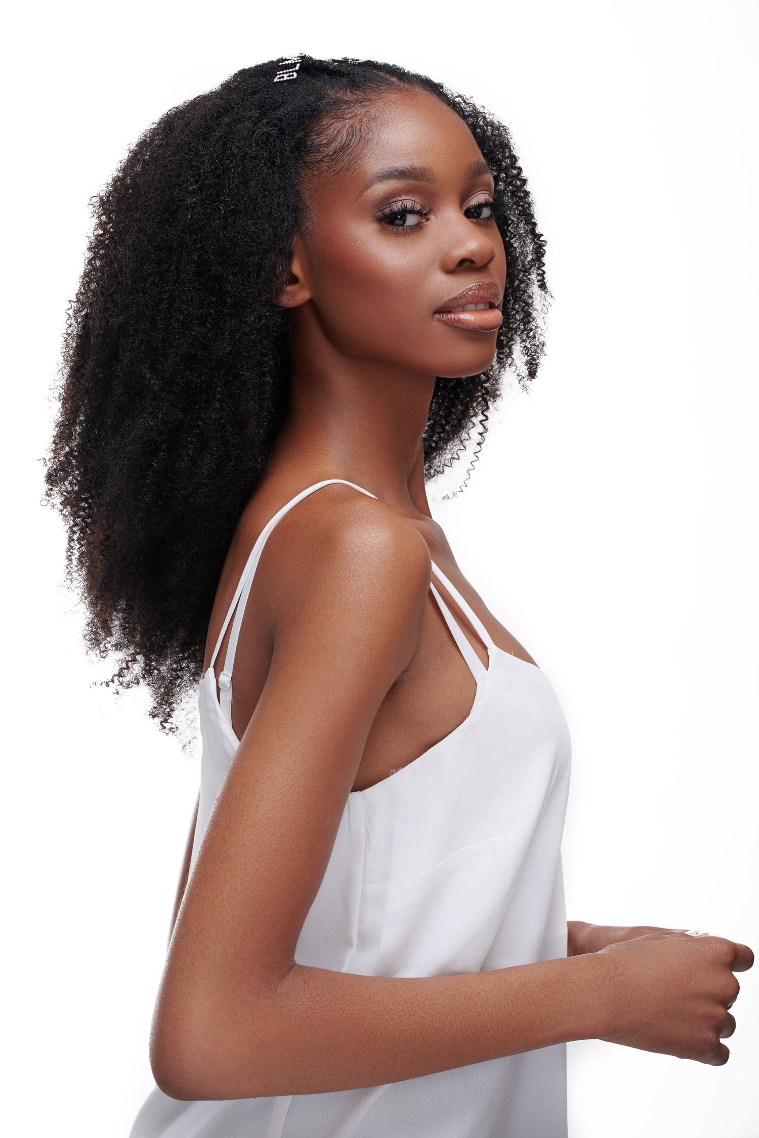Kinky Coarse Afro U/V-Part Wig