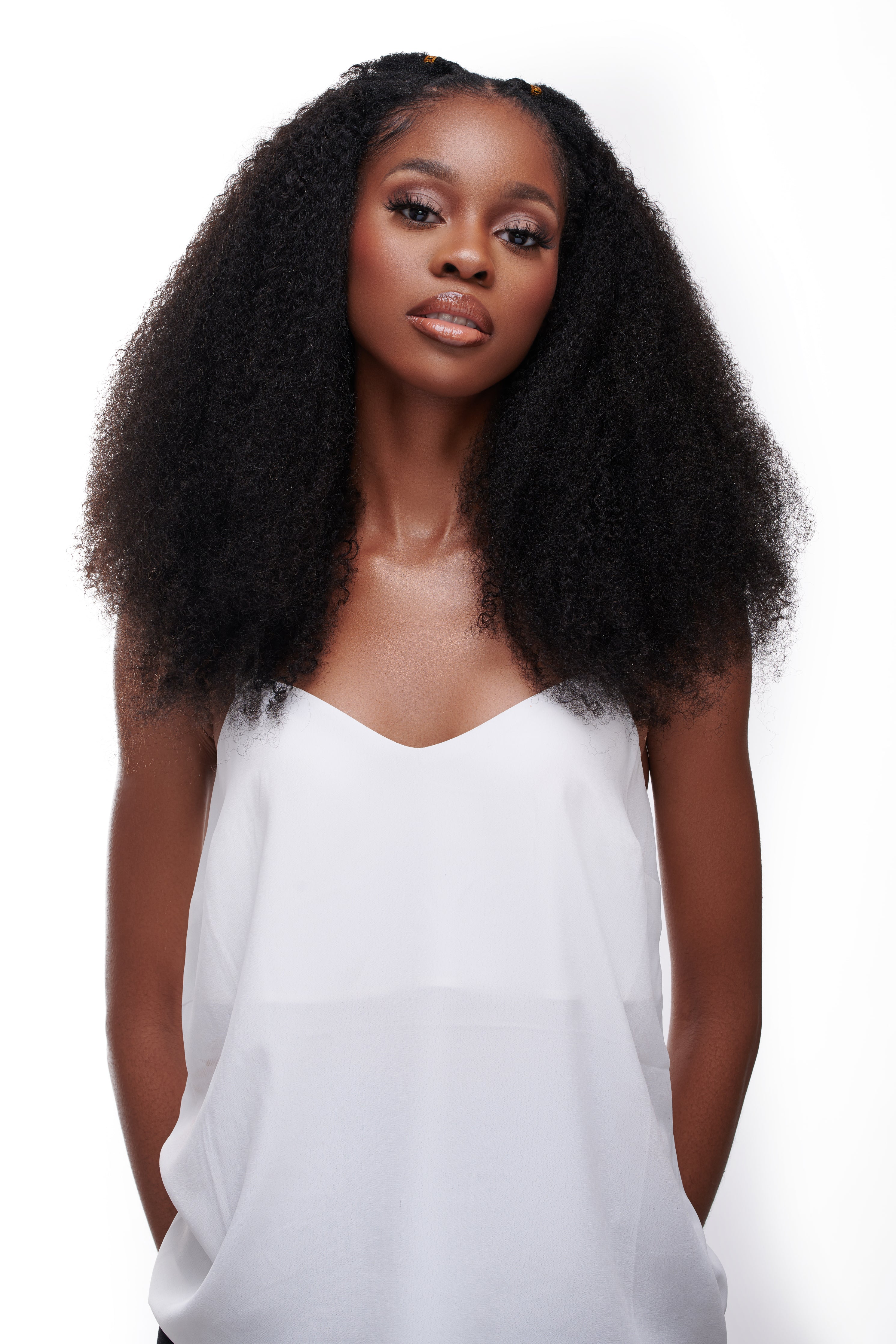 Kinky Curls Curly U/V-Part Wig