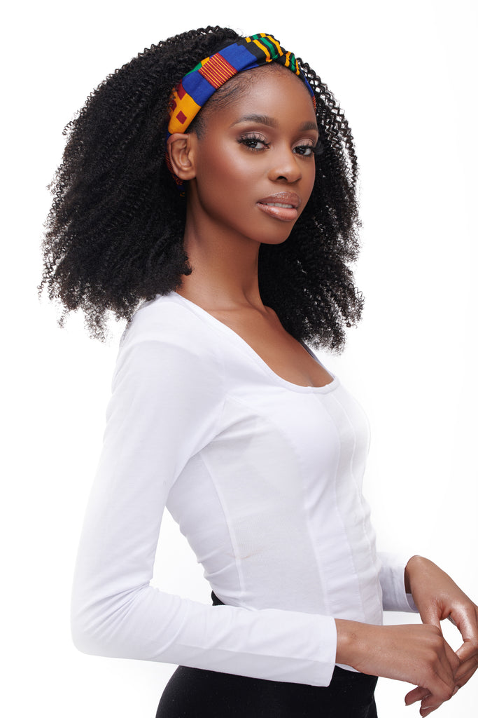 Kinky Coarse Afro Headband Wig