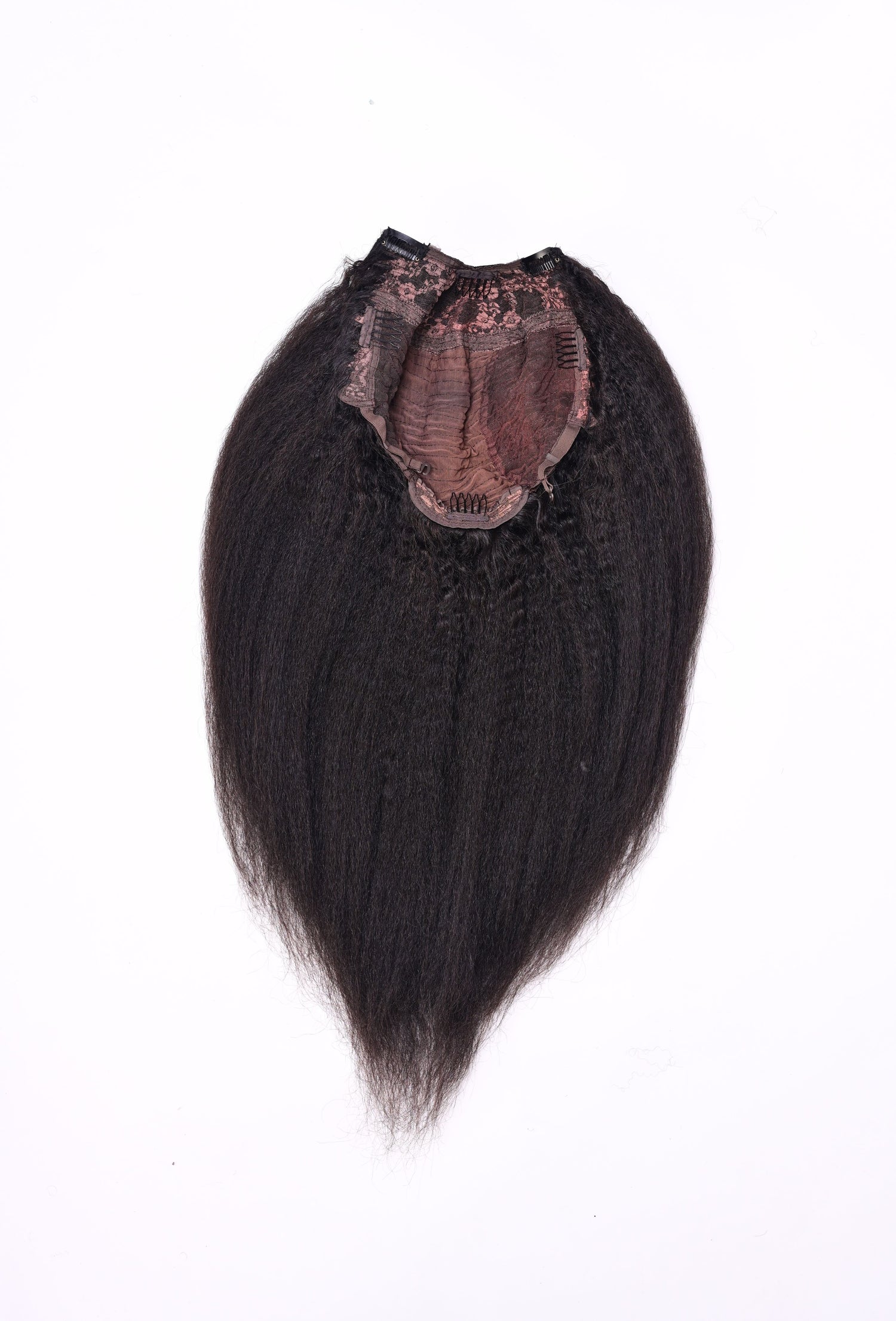 Kinky Straight Yaki U/V-Part Wig