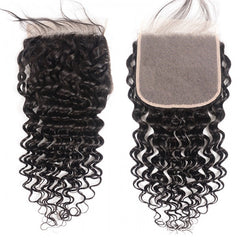 Brazilian curly body wave  lace closure with 6x6 lace