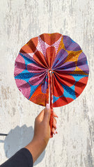 Kente/Ankara Turban Doughnut head wrap, fan and head band