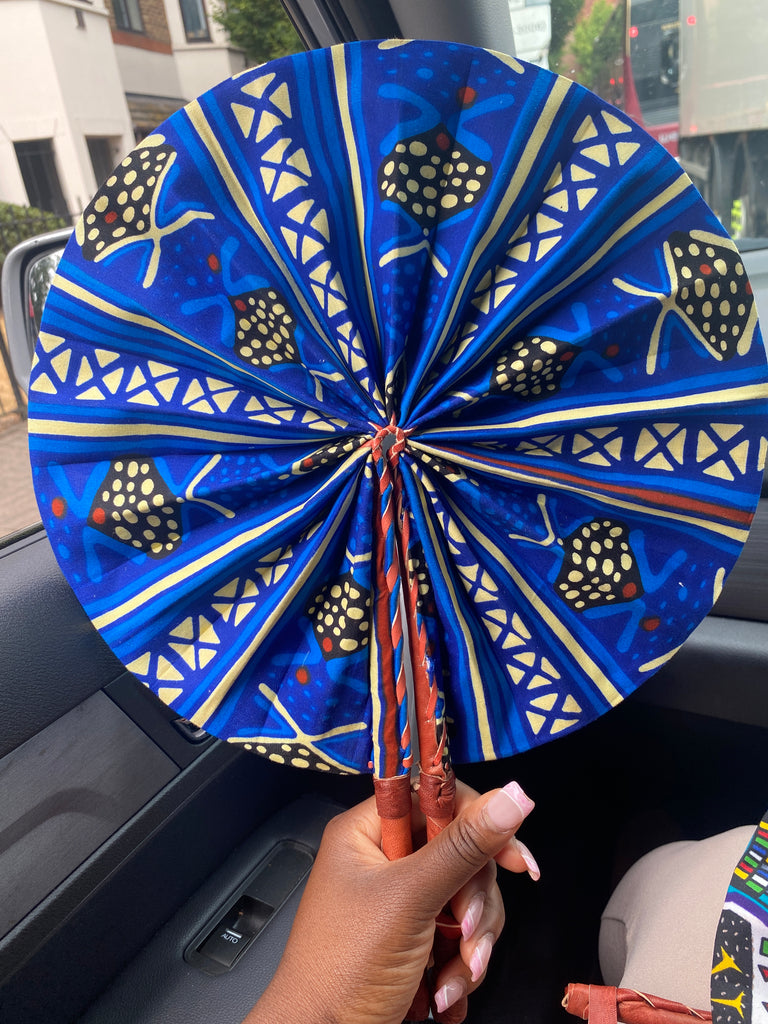 Kente/Ankara Turban Doughnut head wrap, fan and head band