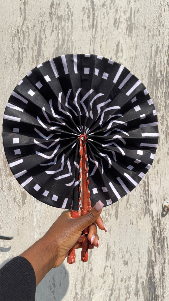 Kente/Ankara Turban Doughnut head wrap, fan and head band
