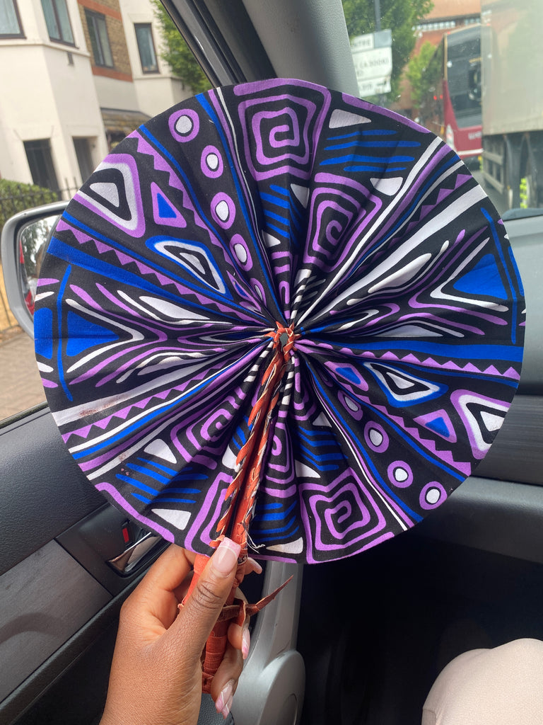 Kente/Ankara Turban Doughnut head wrap, fan and head band