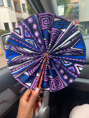 Kente/Ankara Turban Doughnut head wrap, fan and head band