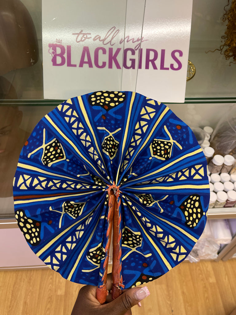Kente/Ankara Turban Doughnut head wrap, fan and head band