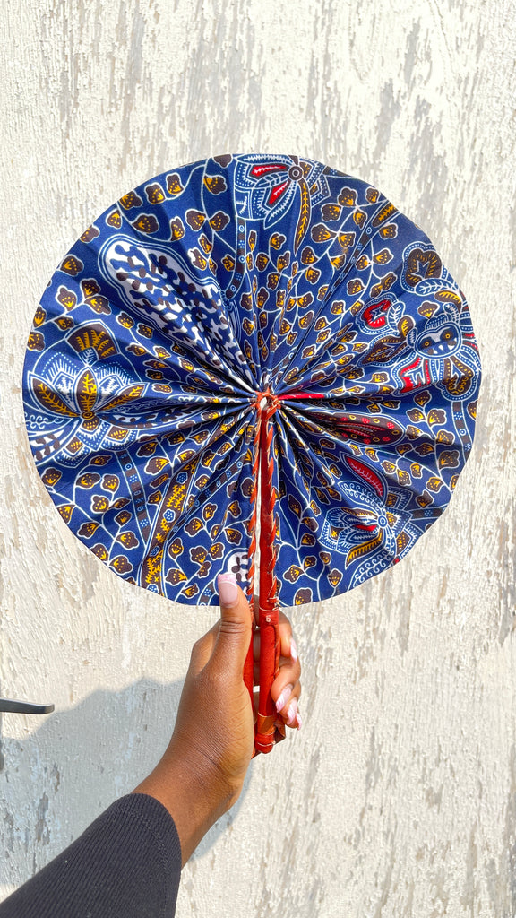 Kente/Ankara Turban Doughnut head wrap, fan and head band