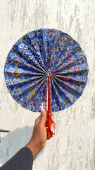 Kente/Ankara Turban Doughnut head wrap, fan and head band