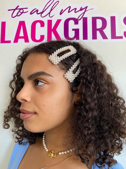 Word/Slogan Hair Clip Diamante Rhinestone  Bobby Pin (Non-Toxic Bling)