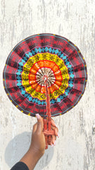 Kente/Ankara Turban Doughnut head wrap, fan and head band